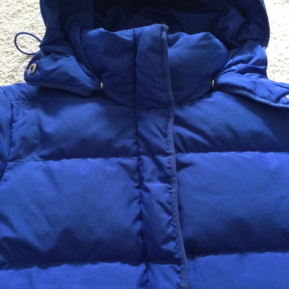 J.Crew Blue Down Puffer Coat XS - Picture 2 of 5